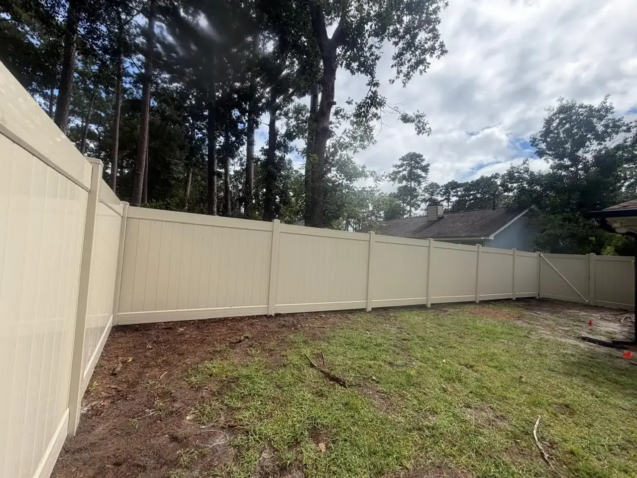Omega Fence vinyl privacy fence