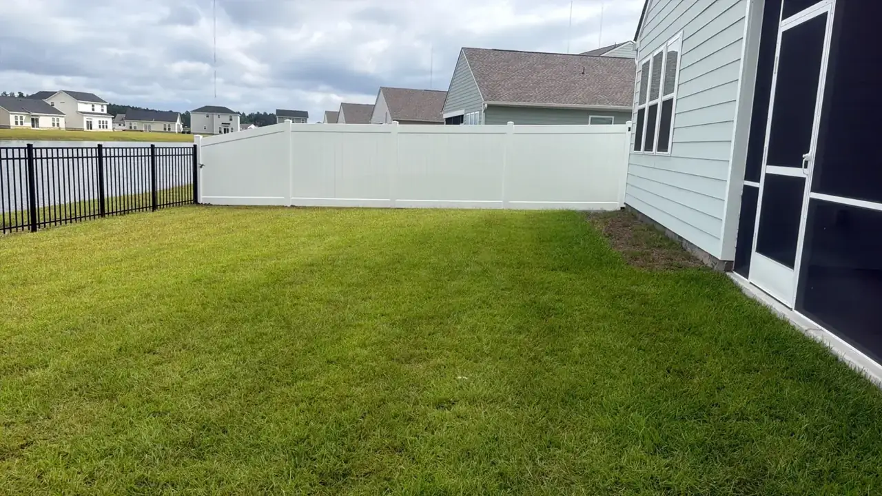 Omega Fence backyard fence project