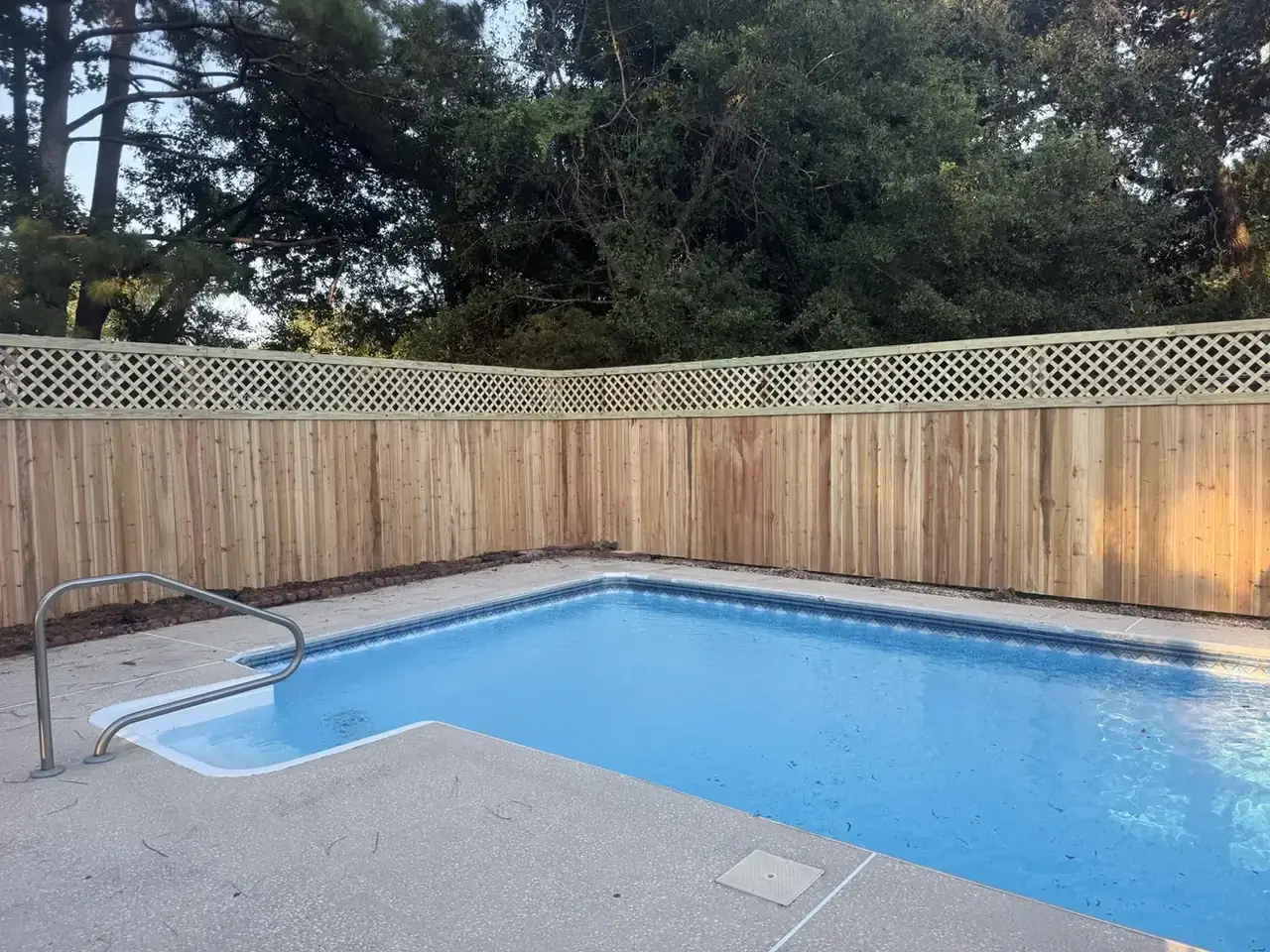 Omega Fence pool privacy fence